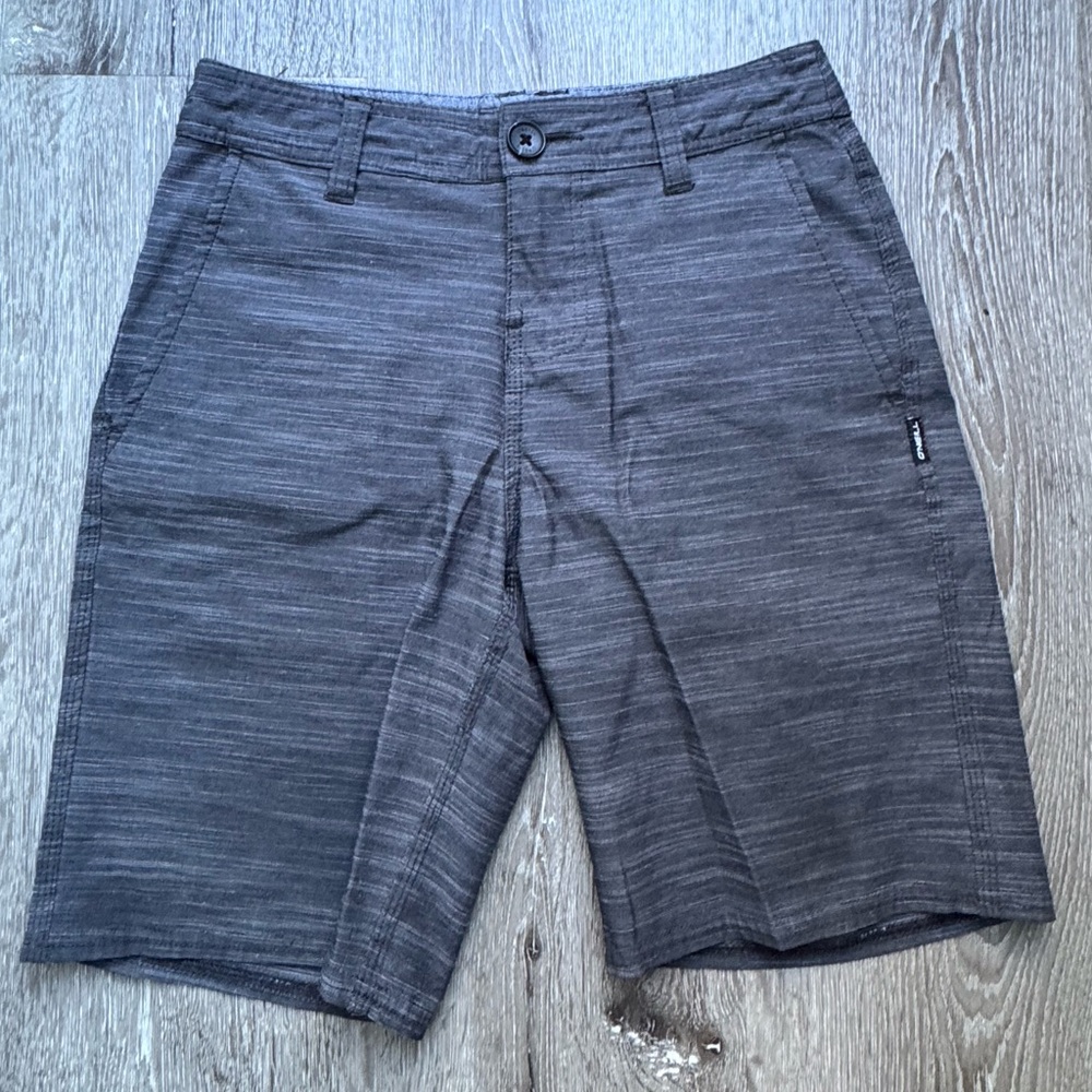 O’Neill Hybrid Shorts Men’s Size 24 Gray Stretch Boardwalk Casual Surf Shorts